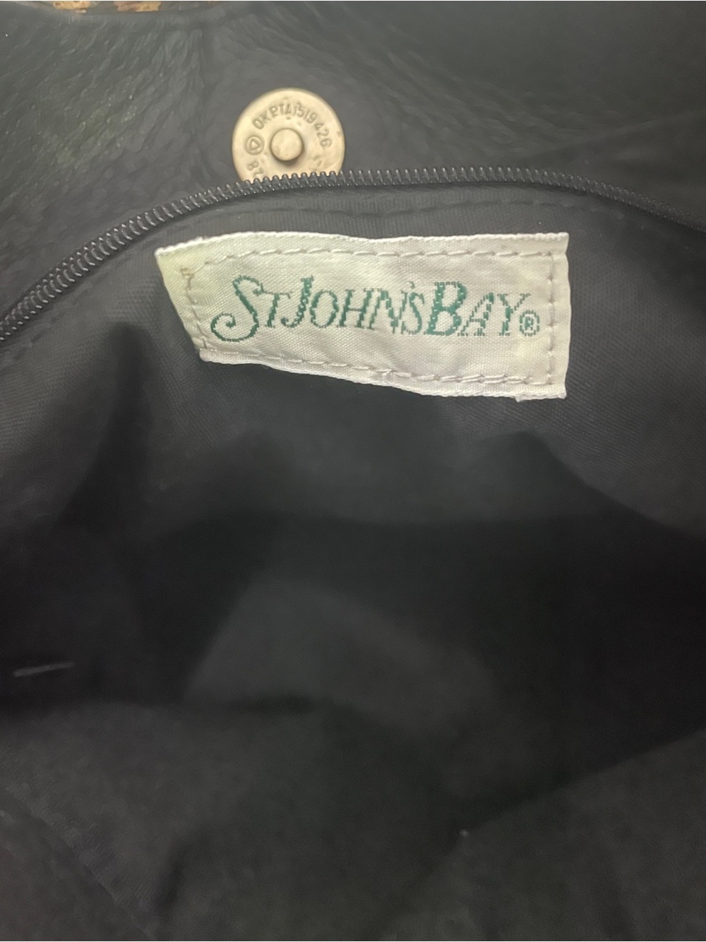 St. John’s Bay RARE Vintage Y2K Leopard Leather Bag - Picture 5 of 6